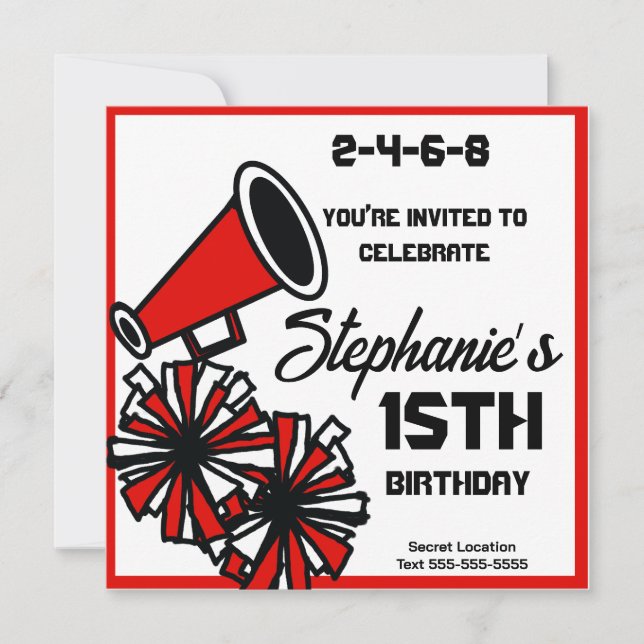 Mega Cheer Invitation : #6 Invitation (Devant)