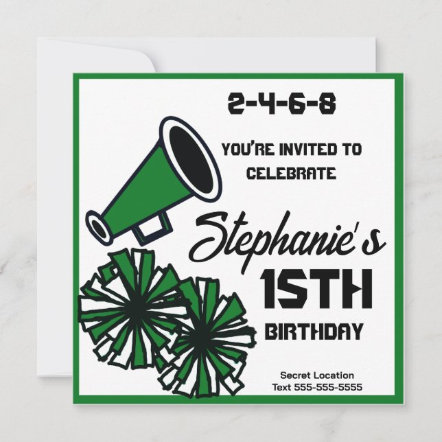 Mega Cheer Invitation : #8 Invitation (Devant)