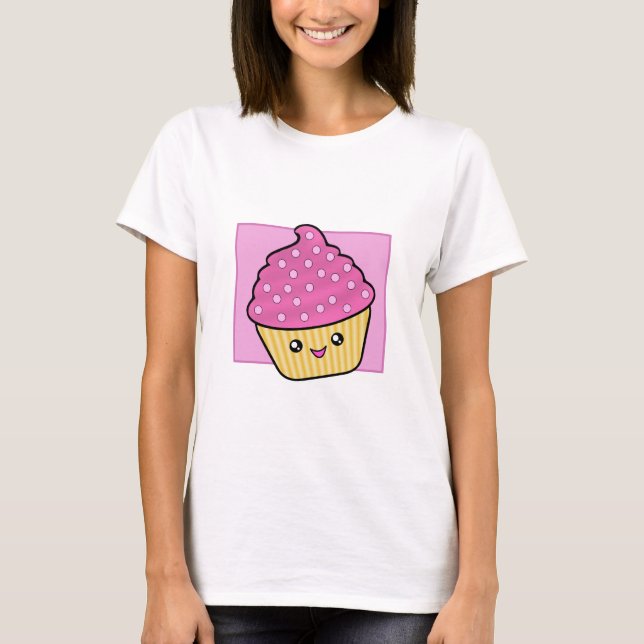 Mega Kawaii Cupcake Ladies T-shirt de base (Devant)