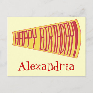 Mega Phone Bonne Anniversaire Carte postale person