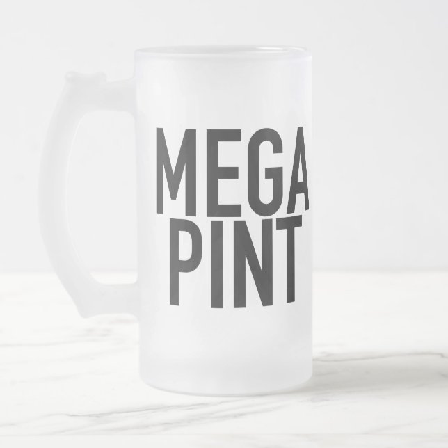 MEGA PINT Bière Vin Mug Verre Bière Fête des pères (Gauche)