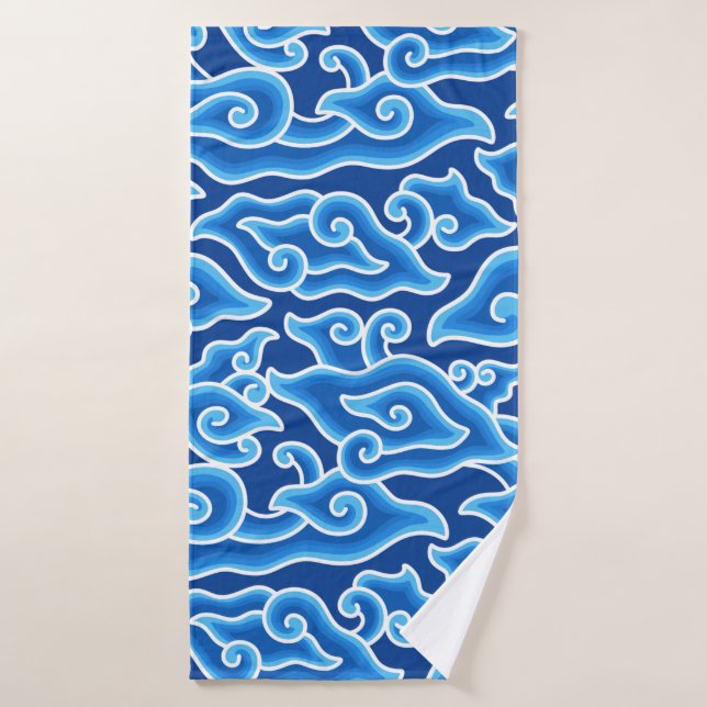 Megamendung batik motif megamendung (Serviette de bain)