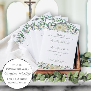 Megan Catholic Mariage Mass Cérémonie Programme