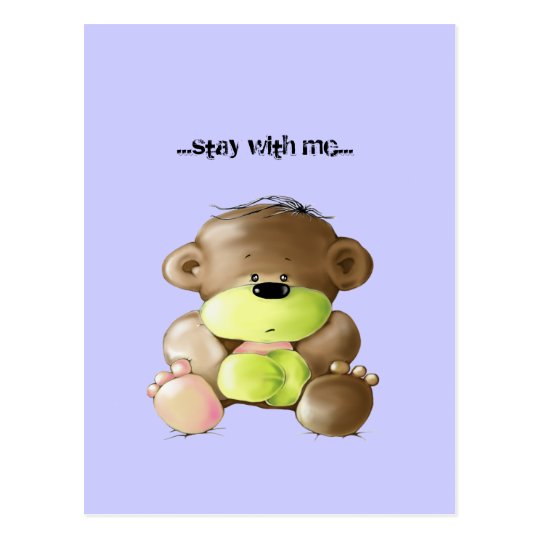 Megg Un Ours De Nounours Mignon Triste Carte Zazzle Fr