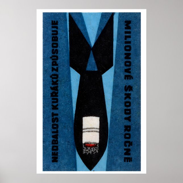 Mégot de cigarette dans une bombe - Impression de  (Devant)