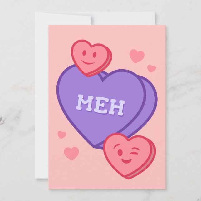 Meh – Carte Conversation Coeur (Devant)