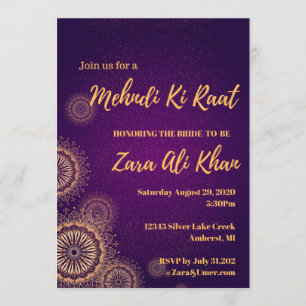 Mehndi Henna Party Invitation
