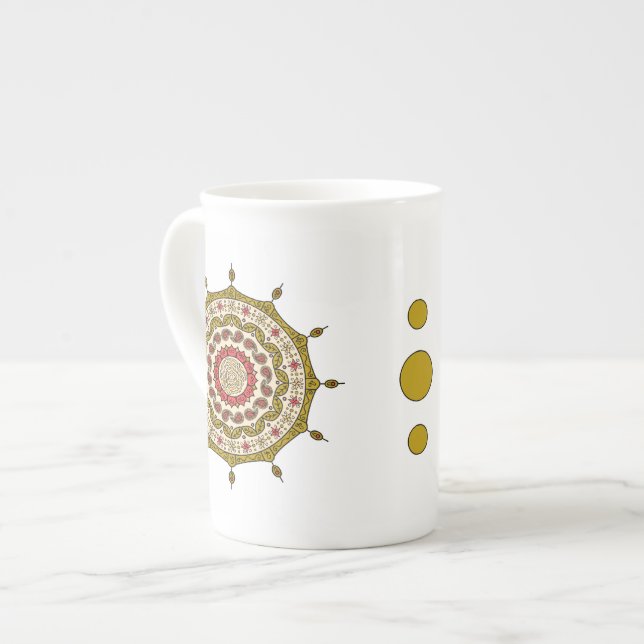 Mehndi Imaginaire Gold Spécialité Mug (Devant gauche)
