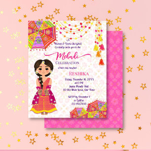 Mehndi mignon parapluies de mariée indienne budget
