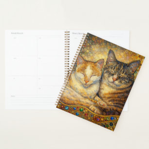 Meilleur agenda inspiré de Klimt pour amis félins