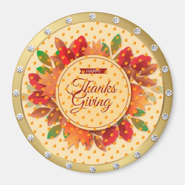 Meilleur aimant cadeau de Bon thanksgiving populai (Devant)