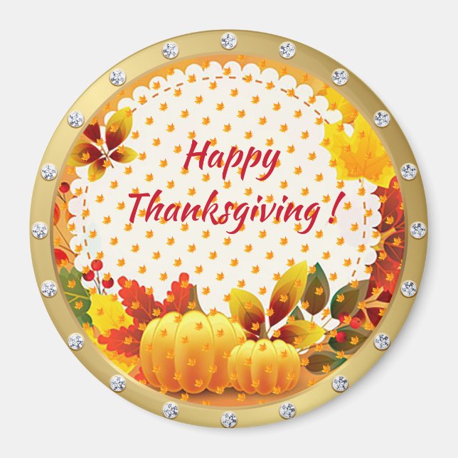 Meilleur aimant cadeau de Bon thanksgiving populai (Devant)