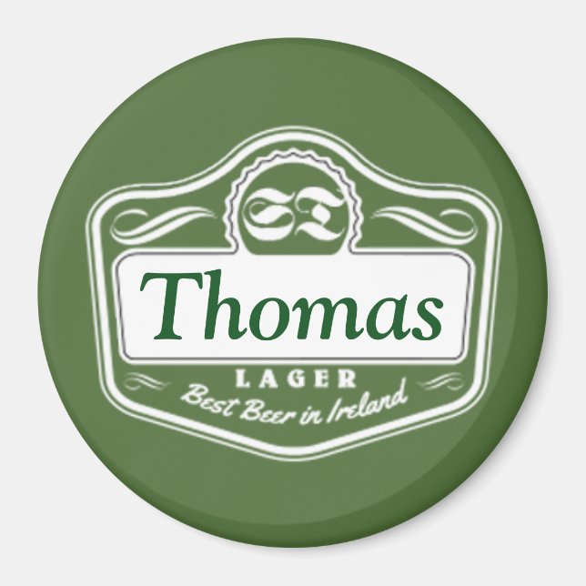 Meilleur aimant personnalisé de bière (Devant)