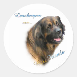 Meilleur ami 2 de Leonberger - autocollant