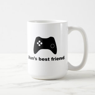 Meilleur ami de l'homme amusant gamer Mug