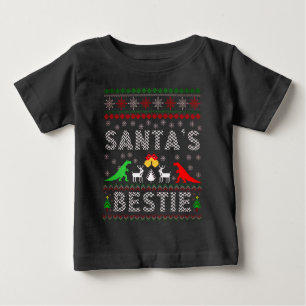 Meilleur ami de Santa Dino Hiver Noël Sweat Ugly