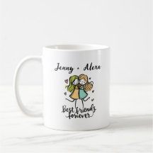Meilleur Ami Personnalisé Forever Mug - Cadeau BFF