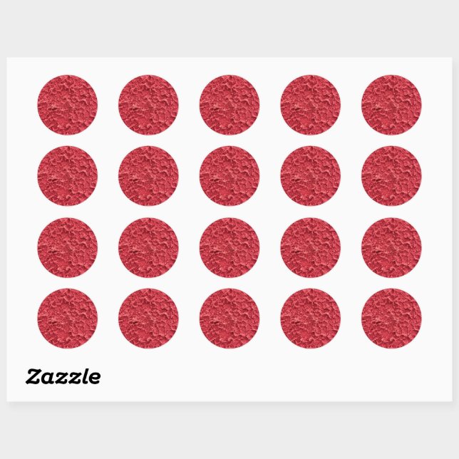Meilleur Autocollant Rond Classique de Couleur Uni (Feuille)