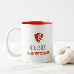 Meilleur avocat au monde, avocat à Law Shield Mug