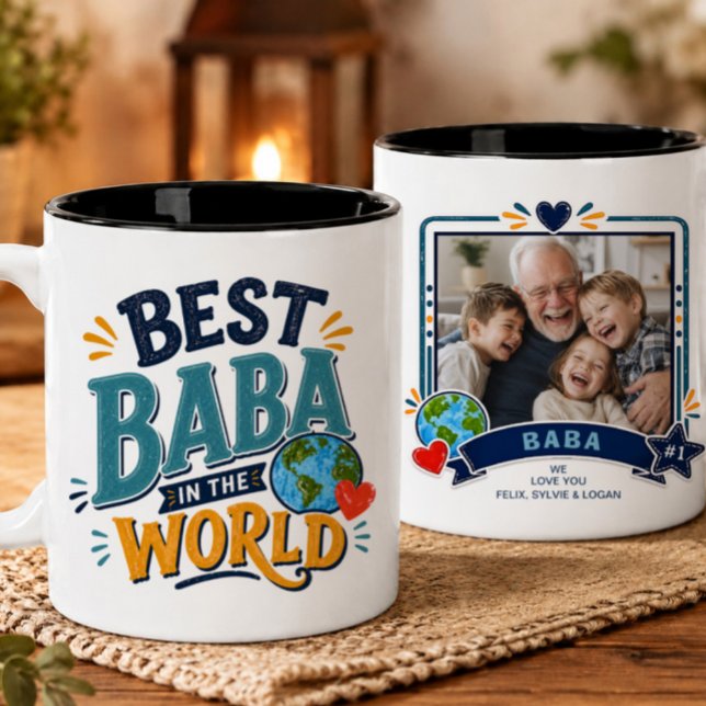 Meilleur Baba du Monde Mug Photo (Créateur téléchargé)