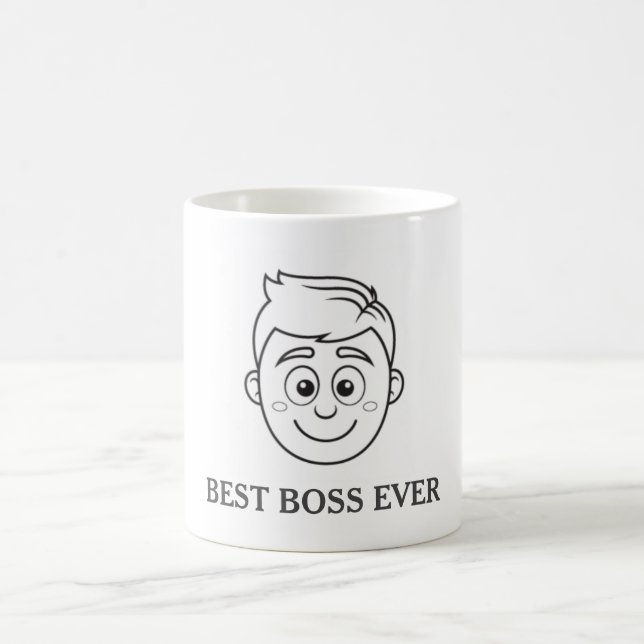 Meilleur Boss Personnalisable Jamais Mug (Centre)