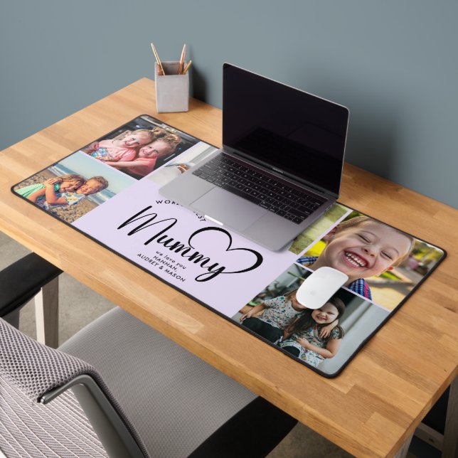 Meilleur cadeau de maman du monde moderne Collage  (Bureau 2)