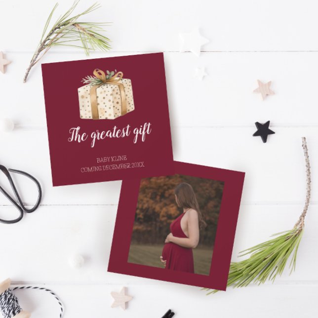 Meilleur cadeau Faire-part de grossesse photo hive (Créateur téléchargé)