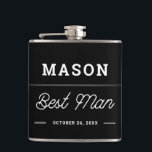 Meilleur cadeau homme flacon personnalisé<br><div class="desc">Offrez à votre meilleur homme un cadeau qu'il aimera! Modifiez facilement le nom et la couleur de cette fiole de classe.</div>