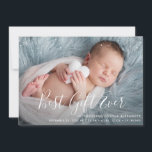 MEILLEUR CADEAU JAMAIS| Carte faire-part de naissa<br><div class="desc">Une carte de faire-part de vacances pour bébé avec une belle photo et un texte.</div>