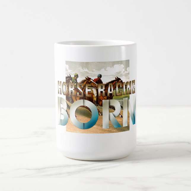 Meilleur Café Course de Chevaux Né Mug (Centre)