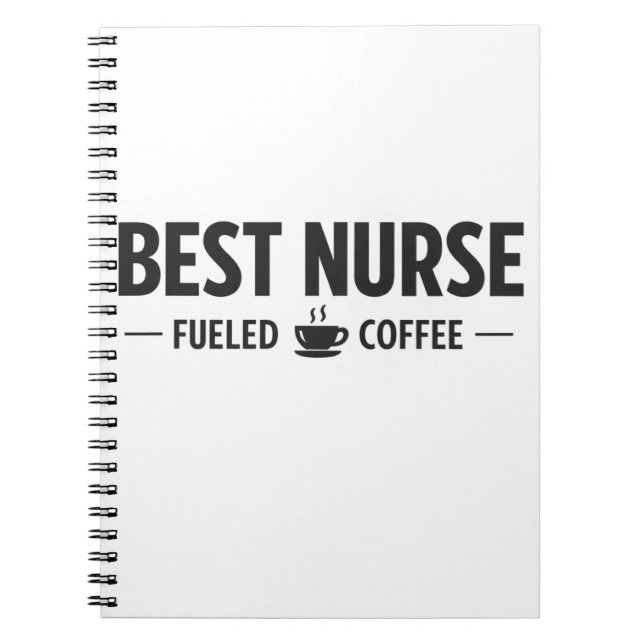 Meilleur Cahier d'Infirmière Alimenté par le Café (Devant)