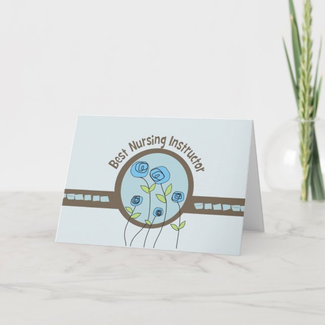 Meilleur Carte de remerciements d'instructeur en s (Devant)