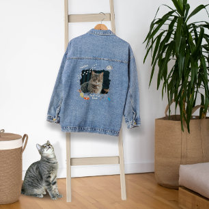Meilleur chat Jamais Photo Denim Veste