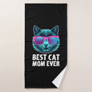 Meilleur Chat Maman Jamais mignonne Lunettes Drôle