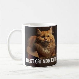 MEILLEUR CHAT MOM JAMAIS PERSONNALISÉ CAFÉ MUG