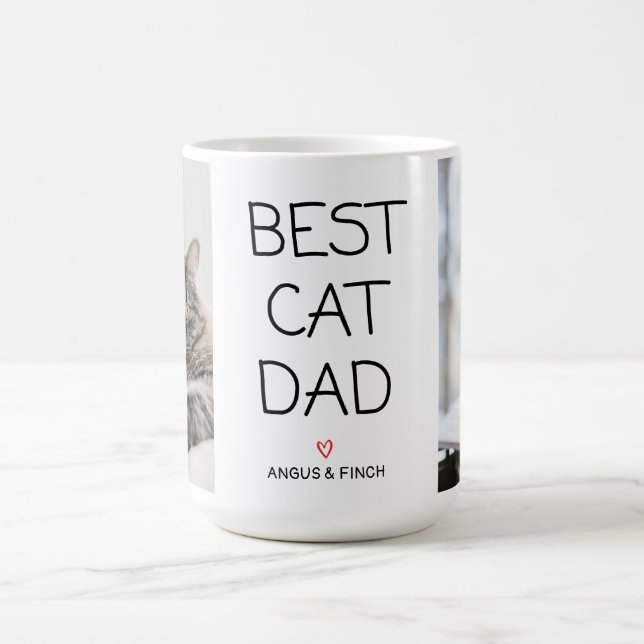 Meilleur chat Papa Café Mug (Centre)