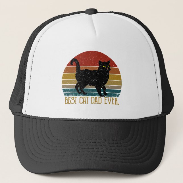 Meilleur Chat Papa jamais Casquette (Devant)