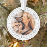 Meilleur Chien au monde maman classique Photo simp<br><div class="desc">Ce design simple et classique est composé de typographie serif et d'ajouter une photo personnalisée.</div>