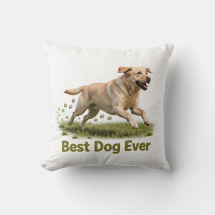 Meilleur Chien du Monde Coussin de Lancer