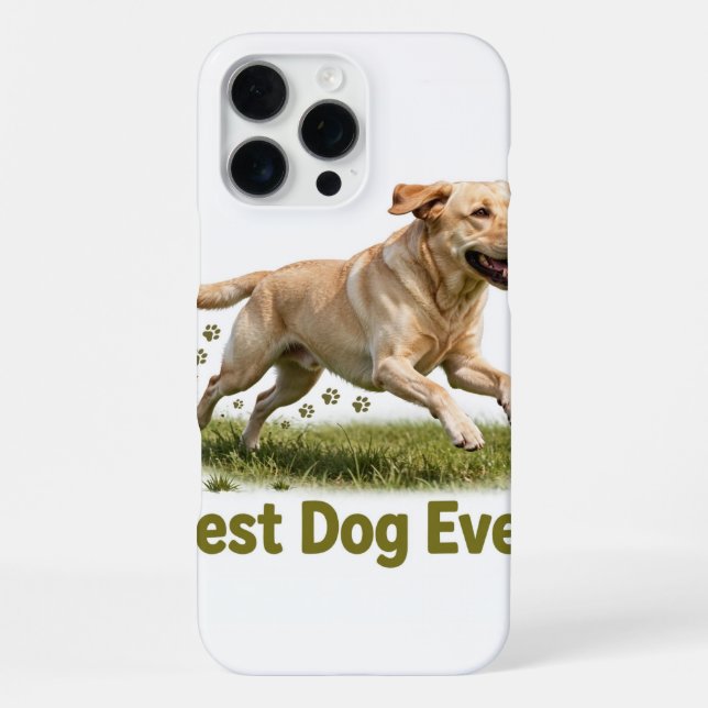 Meilleur chien jamais Coque iPhone 16 Pro Max (Verso)