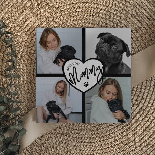 Meilleur chien maman   Collage de photos
