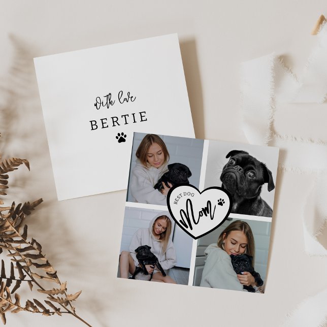 Meilleur chien maman | Collage de photos (Créateur téléchargé)