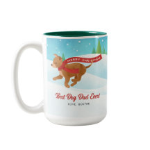 Meilleur Chien Papa Chihuahua Snowy Christmas Mug