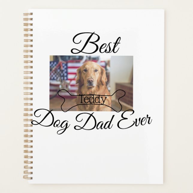 Meilleur chien papa jamais ajouter nom de l'animal (Devant)