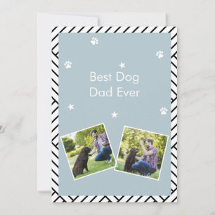 Meilleur chien père jamais fête des pères carte de