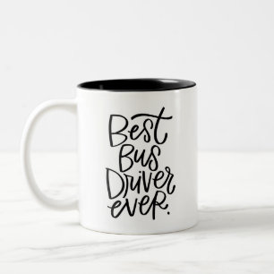 Meilleur Conducteur De Bus Jamais Mug À Café À Deu