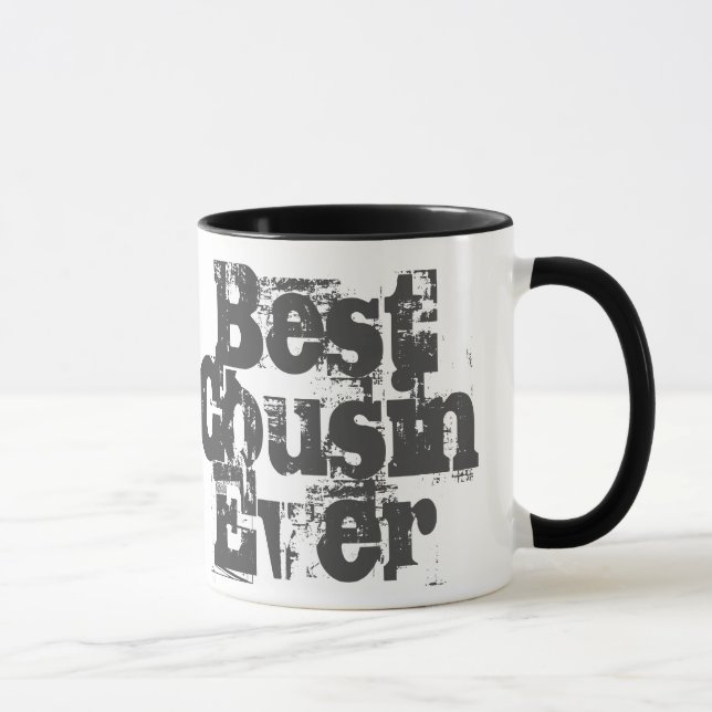 Meilleur Cousin Jamais - Mug à café à deux tons (Droite)