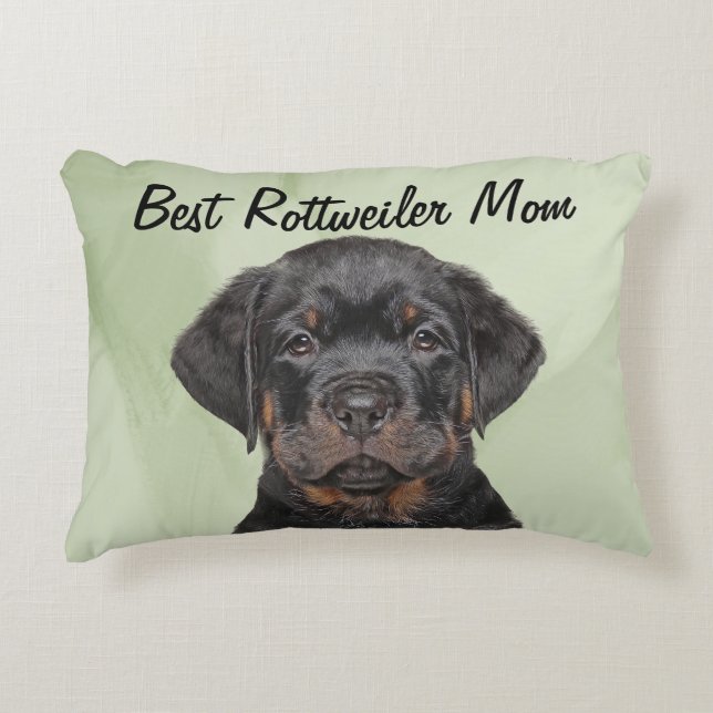 Meilleur Coussin d'accent pour maman Rottweiler (Devant)