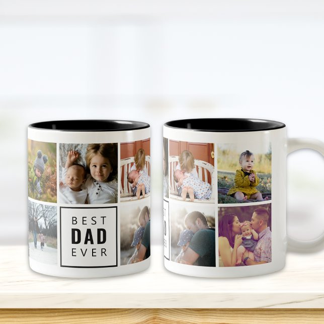 Meilleur DAD Jamais Custom Photo Mug (Créateur téléchargé)