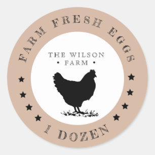 meilleur des étoiles de la ferme Sticker Oeuf Cart